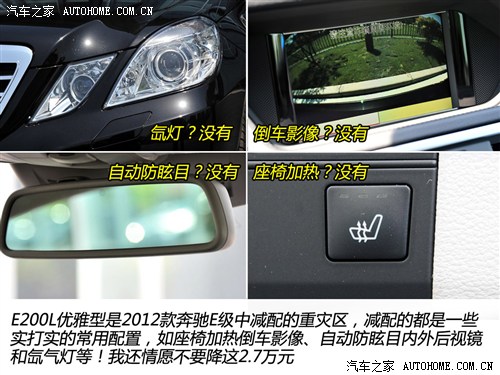 KB体育2012款奔驰E级配置变化解析+E300L实拍(图4)